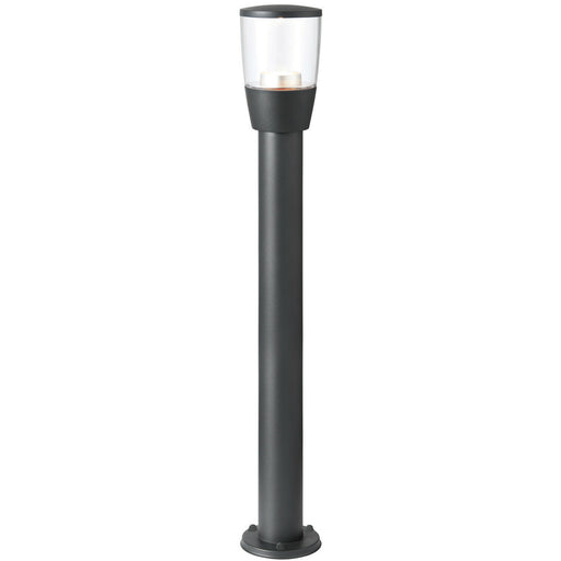 Outdoor Post Bollard Light Anthracite 1m LED Garden Driveway Foot Path Lamp Loops