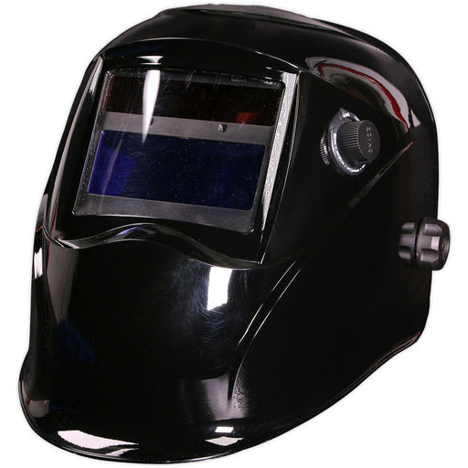 Black Auto Darkening Welding Helmet - Shade Variable Control - Grinding Function Loops