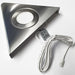 5x 2.6W LED Kitchen Triangle Spot Light & Driver Kit Stainless Steel Warm White Loops