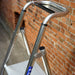 2.4m MAX STABILITY Platform Step Ladders 10 Tread Anti Slip Aluminium DIY Steps Loops