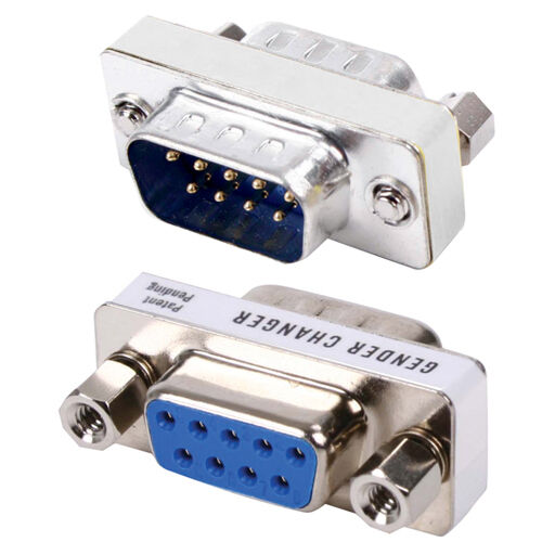 9 Pin D SUB RS232 Male to Female Port Protector Computer Serial Adapter Loops