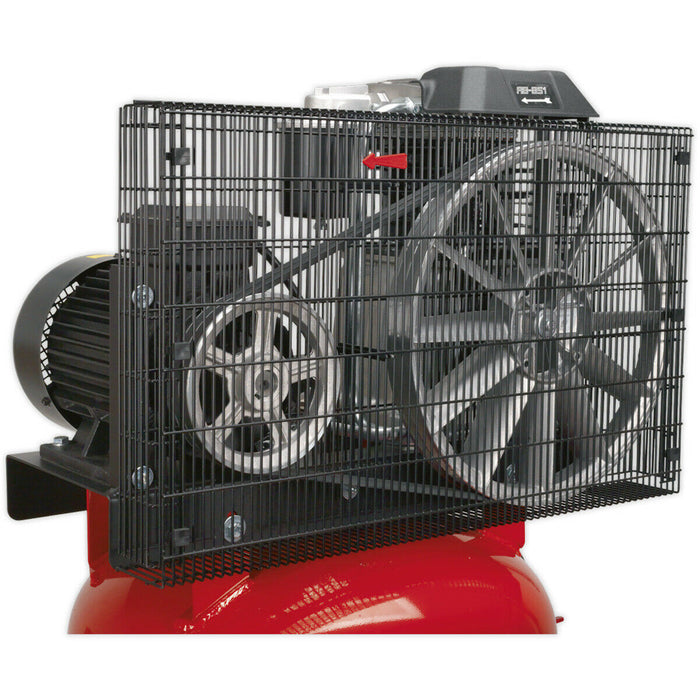 270 Litre Vertical Belt Drive Air Compressor - 2-Stage Pump - 7.5hp Motor Loops