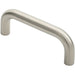 Round D Bar Pull Handle 169 x 19mm 150mm Fixing Centres Satin Stainless Steel Loops