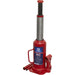 12 Tonne Bottle Jack - Machine Welded Base & Reservoir - 457mm Maximum Height Loops