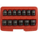 13 Piece Low Profile WallDrive Impact Socket Set - 1/2" Square Drive - Chromoly Loops