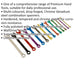 14pc MULTI COLOUR Combination Spanner Set Metric 12 Point Socket Nut Ring Wrench Loops