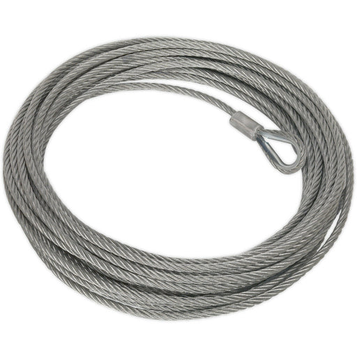 13mm x 25m Wire Rope - Suitable For ys06833 12V Industrial Recovery Winch Loops