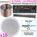 16x Ceiling Speaker Bluetooth Background Music System Shop Restaurant Kitchen