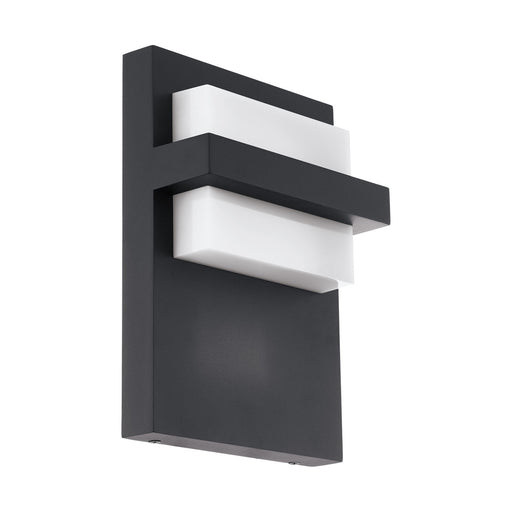 IP44 Outdoor Wall Light Anthracite Aluminium 10W Built in LED Porch Lamp Loops