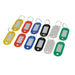 QTY 12 Master Key Rings Markable Tabs Range Of Colours Loops