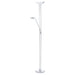Floor Lamp Light Colour Chrome Shade White Satined Glass Bulb LED 20W 2.5W 2.5W Loops