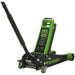 Hydraulic Trolley Jack - 4000kg Limit - Twin Piston - 533mm Max Height - Green Loops