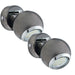 2 PACK Wall Spot Light Round Colour Nickel Chrome Shade GU10 1x3W Included Loops