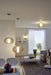 Flush Ceiling Light Satin Nickel Shade Maple White Wood Glass Bulb E27 1x60W Loops