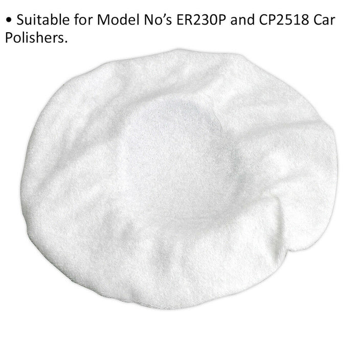 230mm Soft Touch Terry Bonnet - Suitable for ys04165 & ys03532 Orbital Polisher Loops
