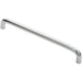 Round D Bar Cabinet Pull Handle 202 x 10mm 192mm Fixing Centres Chrome Loops