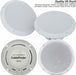 4x Moisture Resistant Ceiling Speakers 80W 16Ohm 5" Kitchen Bathroom 2 Way Loud Loops