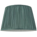 12" Elegant Round Tapered Drum Lamp Shade Fir Green Gathered Pleated Silk Cover Loops
