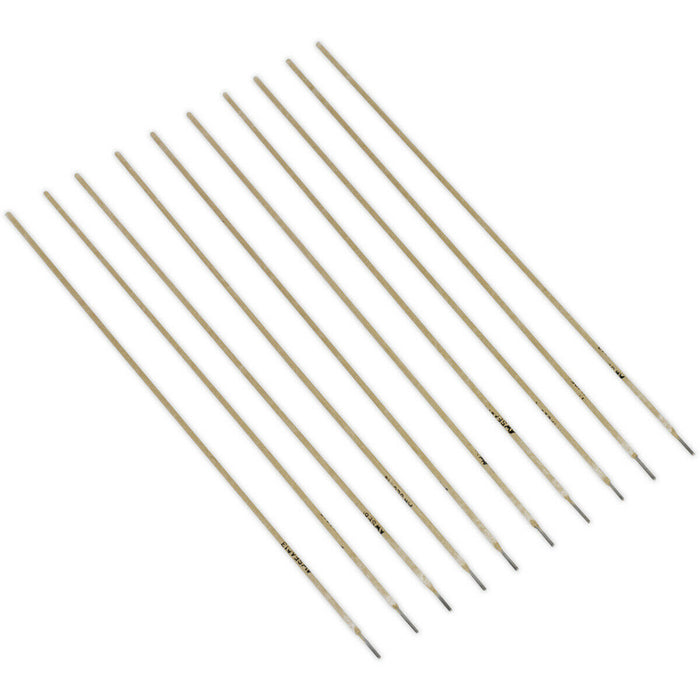 10 PACK Mild Steel Welding Electrodes - 3 x 350mm - 40 to 60A Welding Current Loops