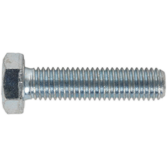 25 PACK HT Setscrew - M12 x 50mm - Grade 8.8 Zinc - Fully Threaded - DIN 933 Loops