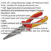 200mm Long Nose Pliers - Serrated Jaws - Hardened Cutting Edges - VDE Approved Loops