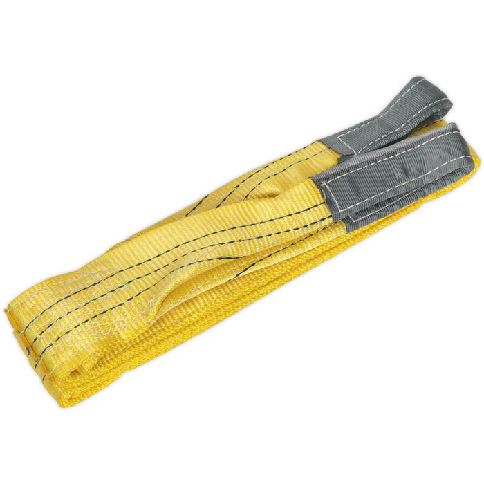 4 Metre Load Sling - 3 Tonne Capacity - High Strength Polyester - Lifting Strap Loops