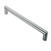 30mm Mitred Pull Door Handle 450mm Fixing Centres Satin Stainless Steel Loops