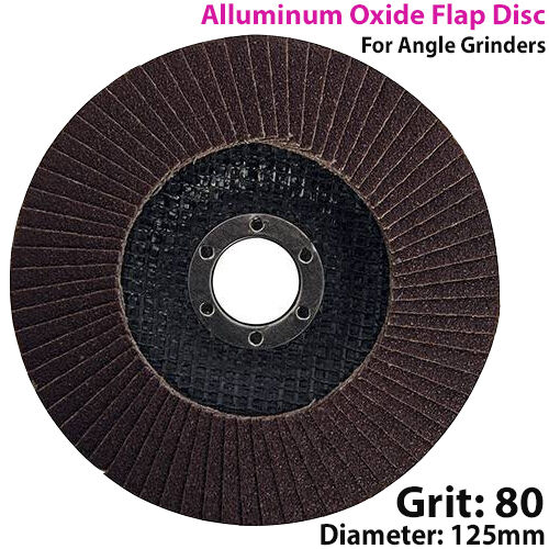 125mm 80 Grit Aluminium Oxide Flap Disc Sanding Sander For Angle Grinder Loops
