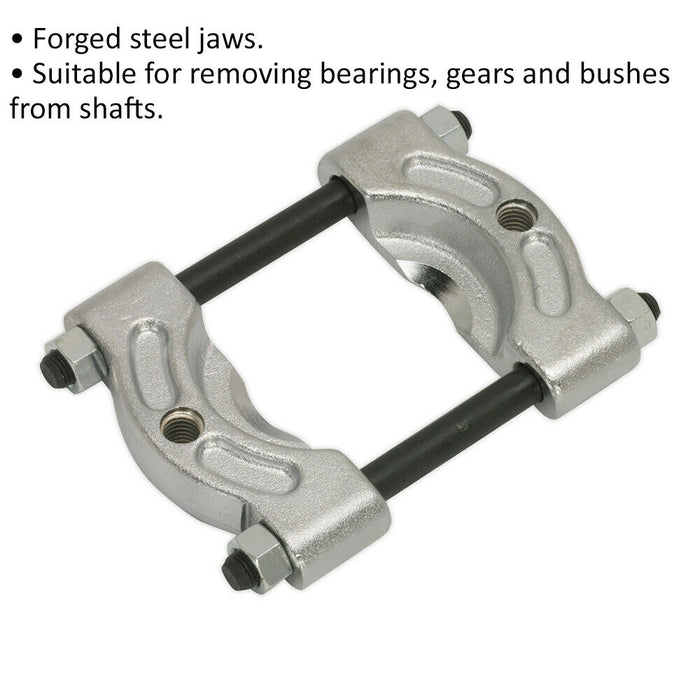 30mm to 50mm Bearing Separator - Forged Steel Jaws - Bearing Gear Removal Loops