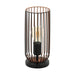 Small Table Lamp Desk Light Black & Copper Cage Shade 1 x 60W E27 Bulb Loops