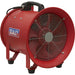 300mm Portable Ventilator with 5m Ducting - 2800 rpm - High Volume Air Delivery Loops