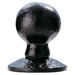 PAIR Round Ball Mortice Door Knob 60mm Diameter Black Antique Door Handle Loops