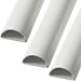 3x 1m (3m) 20mm x 10mm White Coaxial Cable Trunking Conduit Cover AV TV Wall Loops