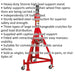 High Level Commercial Vehicle Support Stand - 5 Tonne Capacity - Welded Steel Loops