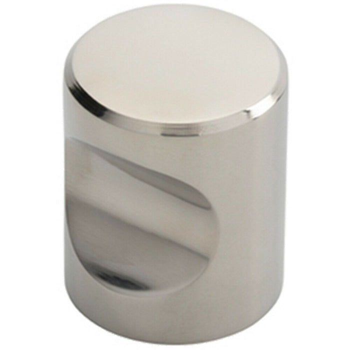 Cylindrical Cupboard Door Knob 25mm Diameter Polished Stainless Steel Handle Loops