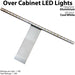 1x Over Cabinet LED Light & Driver Kit COOL WHITE Kitchen Cupboard Reading Lamp Loops