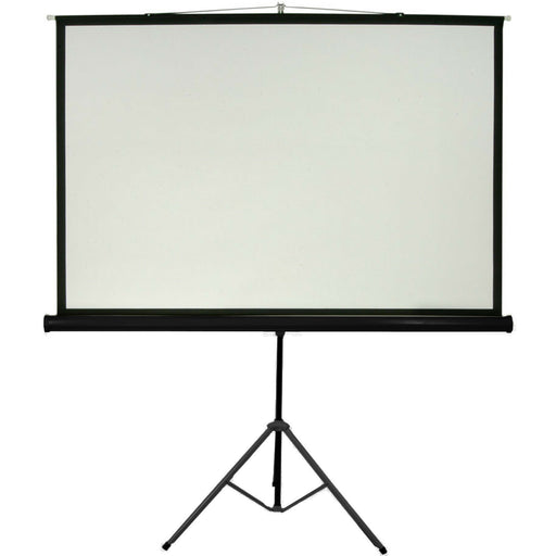 100" Tripod Floor Standing Pull up Projector Screen 4:3 Portable Presentations Loops