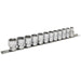 12 PACK Socket Set 3/8" Metric Square Drive - 6 Point LOCK-ON Rounded Heads Loops