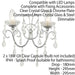 Bathroom Twin Wall Light Chrome & Hanging Crystal Glass Modern IP44 Dimmable Loops