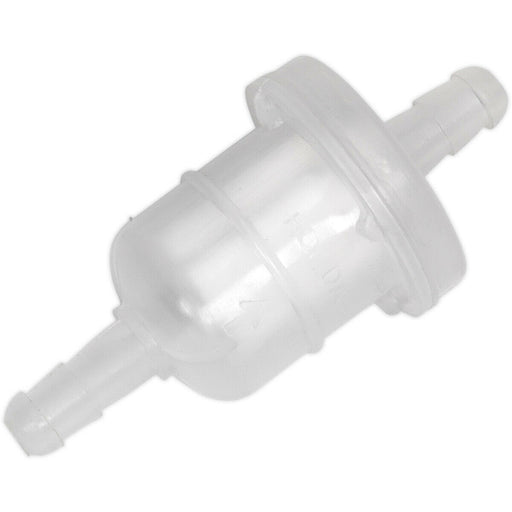 10 PACK Small In-Line Fuel Filter - 8mm Diameter Inlet & Outlet - Fuel Cleaning Loops