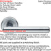 Door Handle & Latch Pack Satin Chrome Modern T Bar Lever Screwless Round Rose Loops