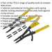 400mm Circlip Pliers Set - Internal & External - Interchangeable Tips PVC Grip Loops