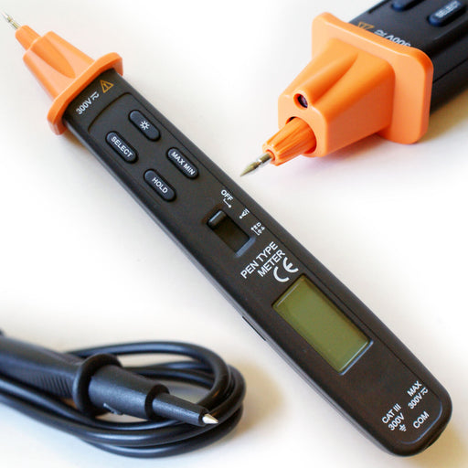 Digital Pen Type Multimeter Probe Voltage Tester Detect Continuity Battery Audio Loops