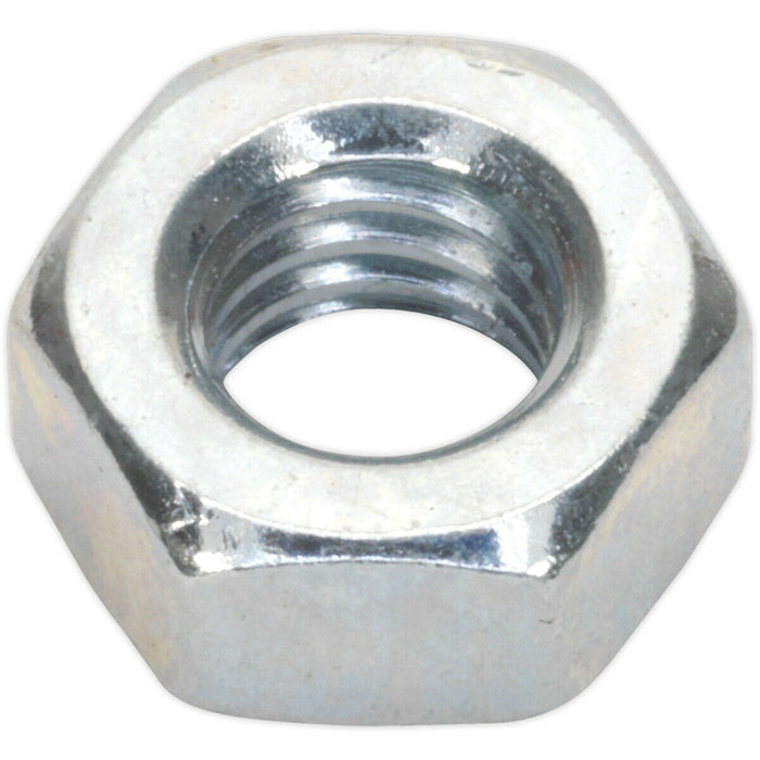 100 PACK - Steel Finished Hex Nut - M6 - 1mm Pitch - Manufactured to DIN 934 Loops