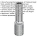 11mm Steel Deep Drive Socket - 1/2" Square Drive - Chrome Vanadium Socket Loops