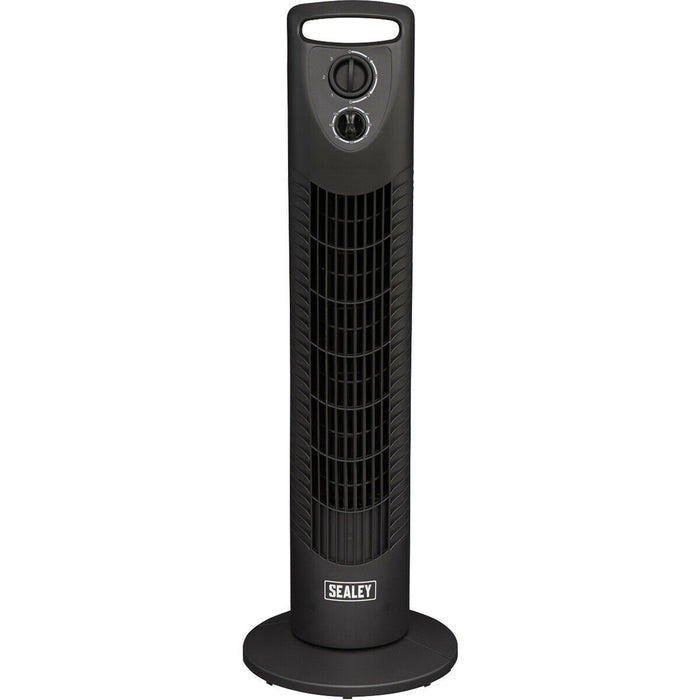 30 Inch Oscillating Tower Fan - 3 Speed Settings - Auto Shut Off Timer - 40W Loops