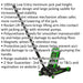 Hydraulic Trolley Jack - 4000kg Limit - Twin Piston - 533mm Max Height - Green Loops