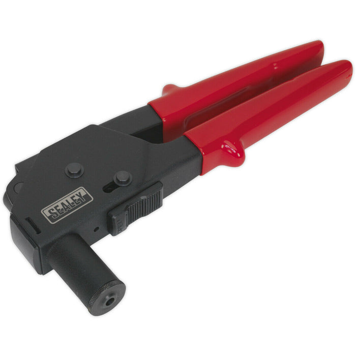 Plastic Riveting Kit - Hand Rivet Gun - Adjustable Nozzle PVC Sheet Bodywork Gun Loops