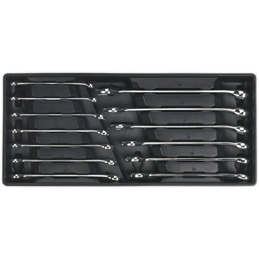 13 Piece Combination Spanner Set with Modular Tool Tray - Metric - Tool Storage Loops