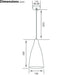 2x Concrete Ceiling Pendant Light 240V Retro Grey Hanging LED Kitchen Lamp Kit Loops